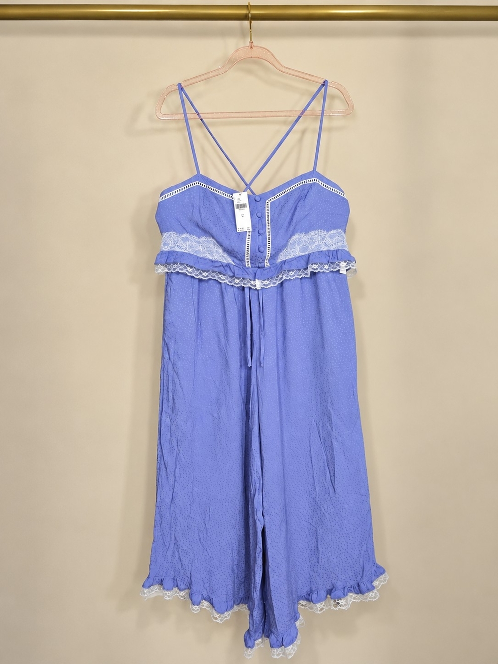 Anthropologie NWT The Joelene Wide Leg Lounge Two-Piece Set Lavender Size M - Picture 2 of 8